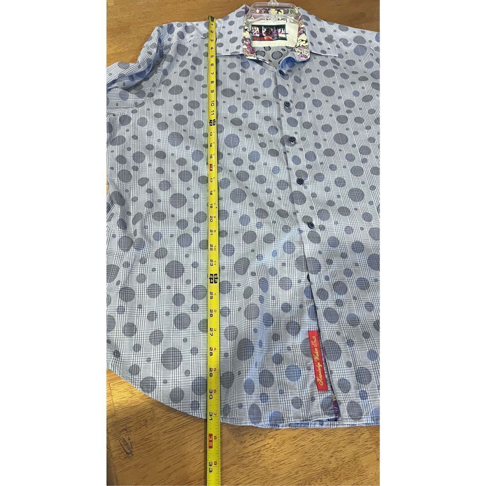 ROBERT GRAHAM BLUE PHILLIPE LONG SLEEVE BUTTON DOWN MENS SZ 2XL - Picture 8 of 12